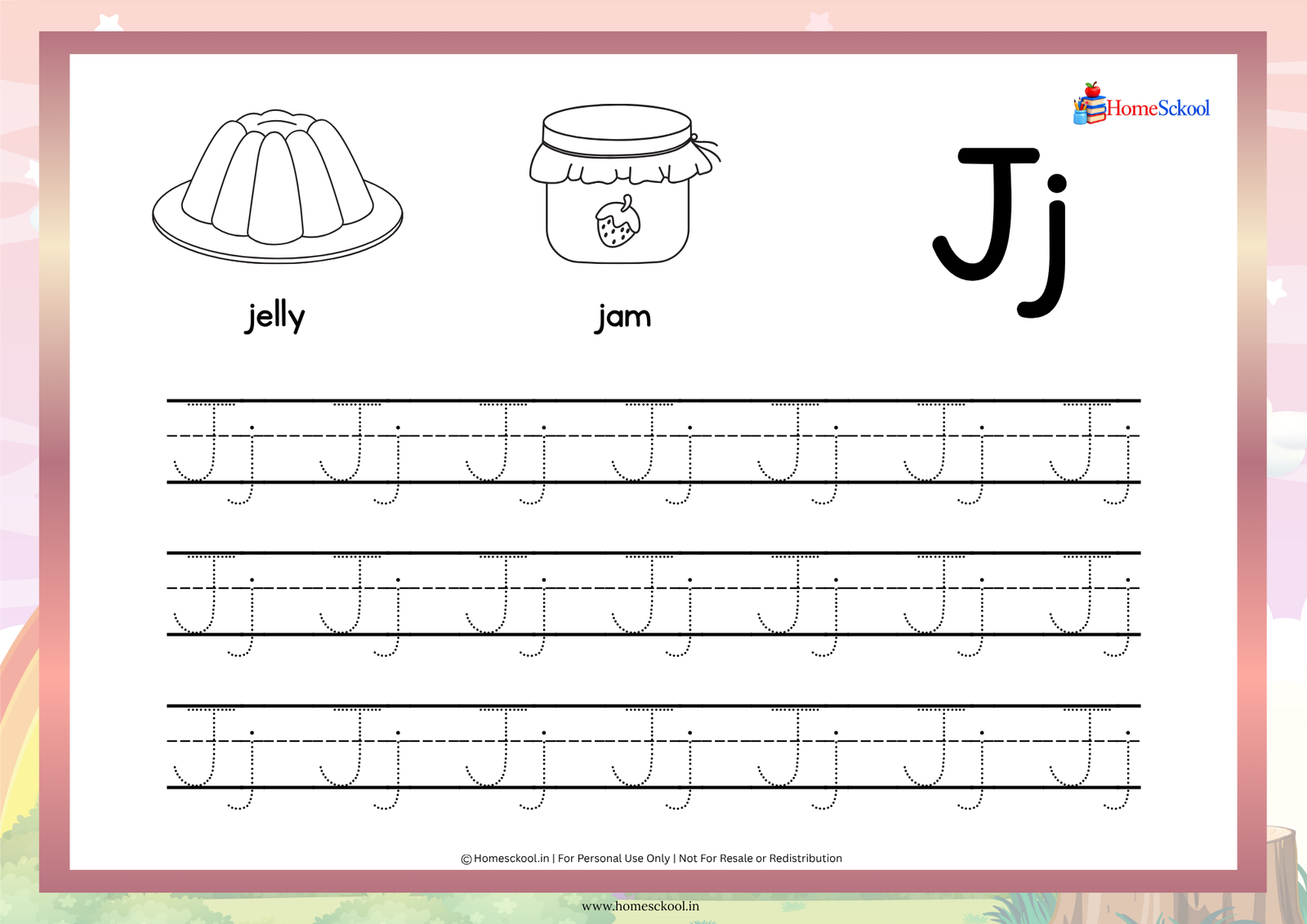 Alphabet Tracing Worksheets, Rainbow Theme (Printable PDF) - Image 5