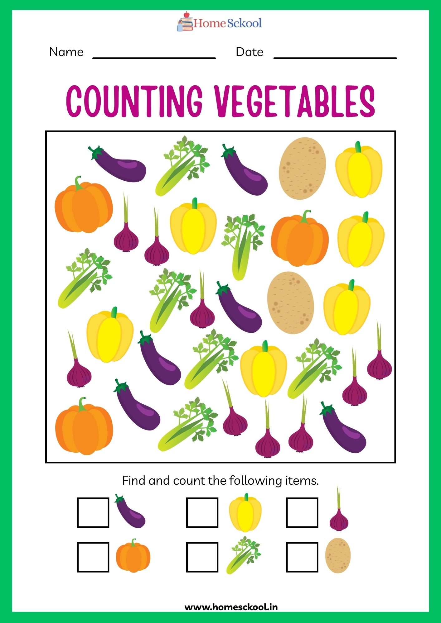 Colorful Kindergarten ESL Vegetable Workbook High Quality PDF Unlimited Downloads - Image 5