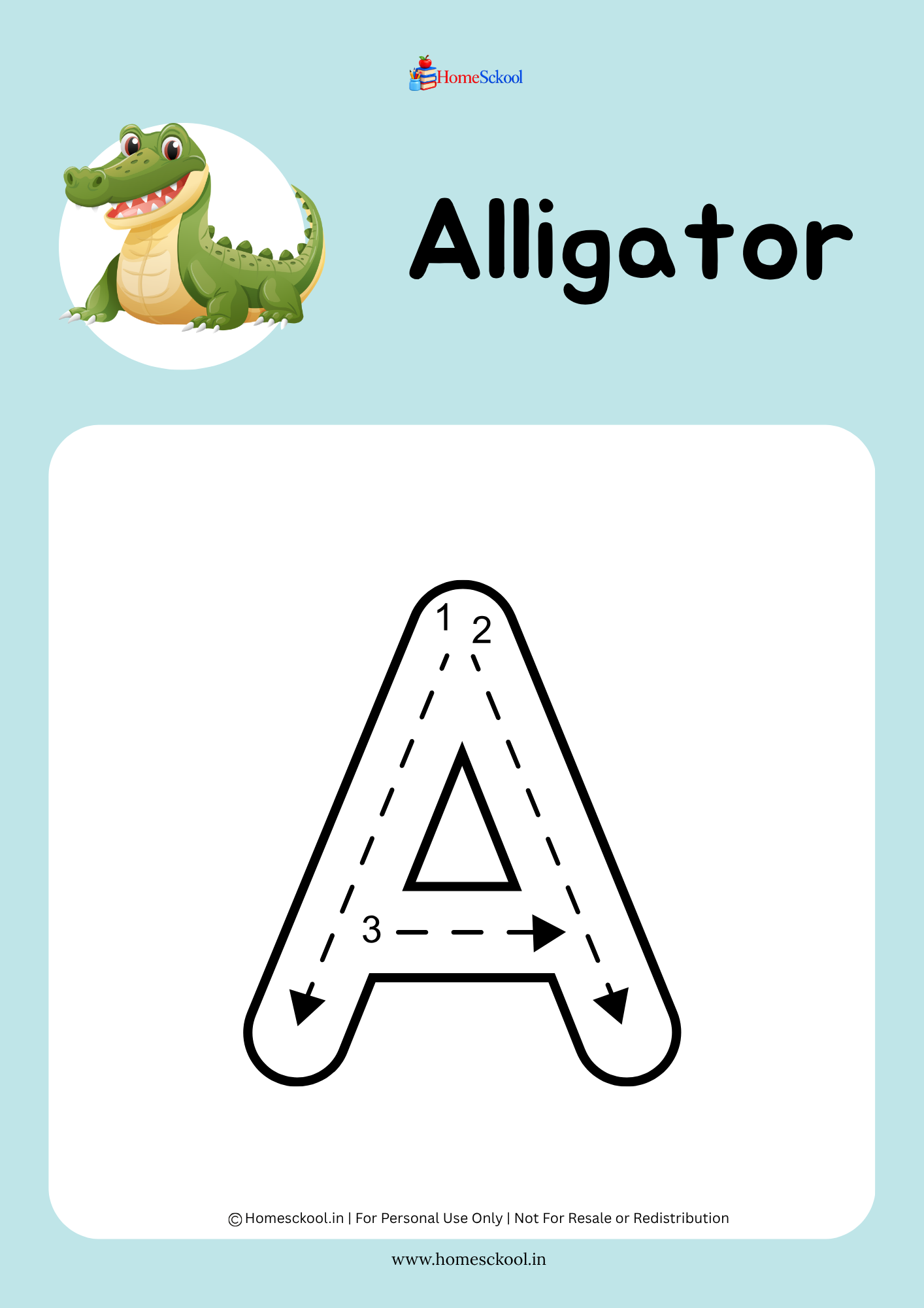 Animal Alphabet Uppercase Tracing Workbook (Printable PDF) - Image 2
