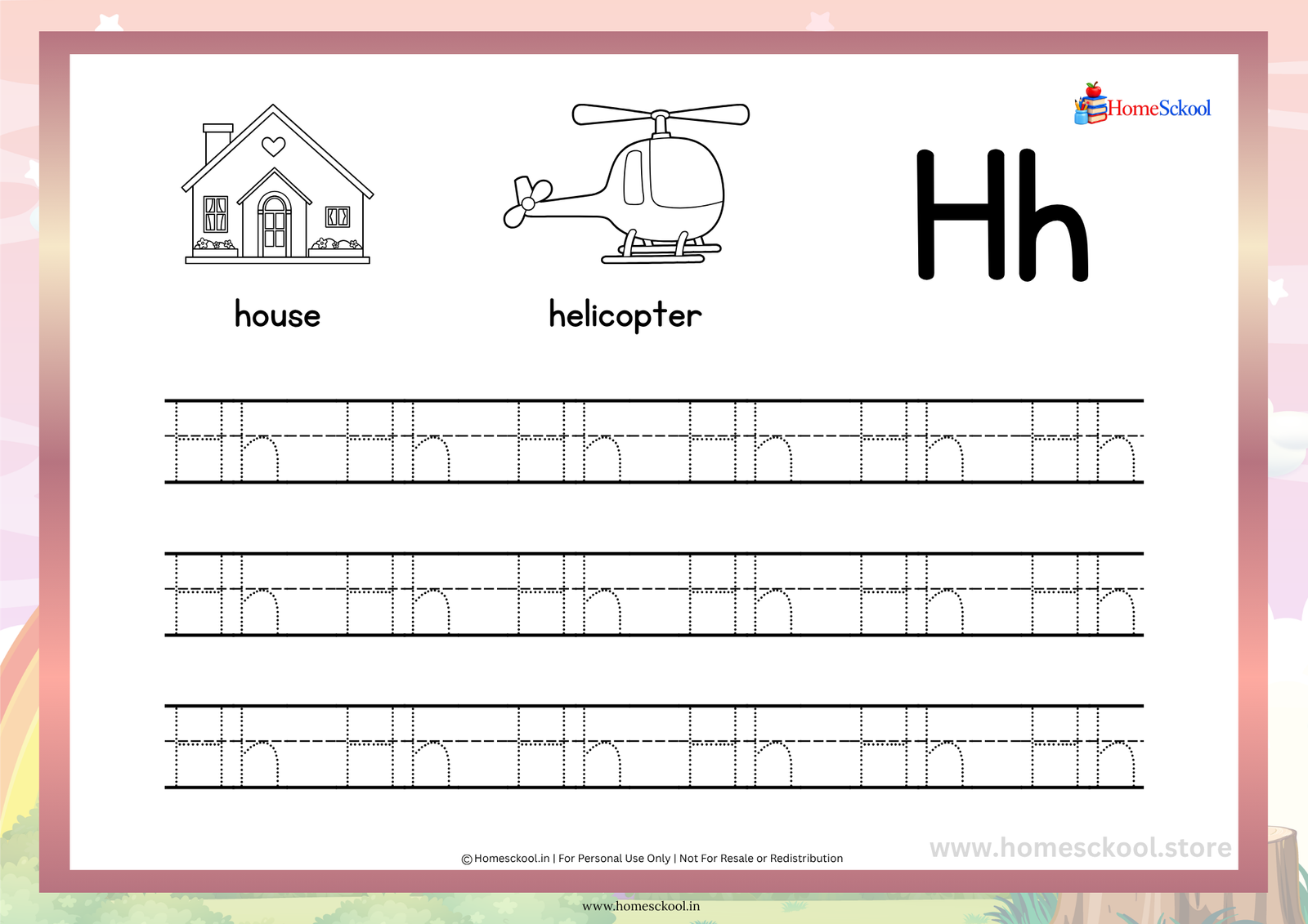 Alphabet Tracing Worksheets, Rainbow Theme (Printable PDF) - Image 4