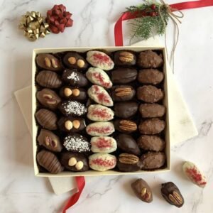 Luxury Assorted Chocolate Dates Box – 30 Pieces