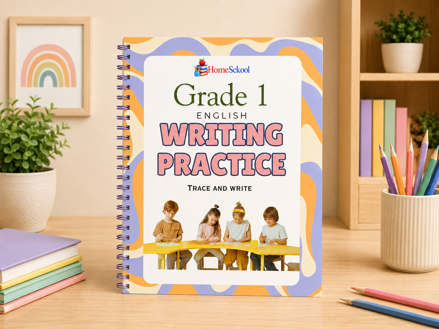 Grade 1 English Writing Practice Workbook (Printable PDF)