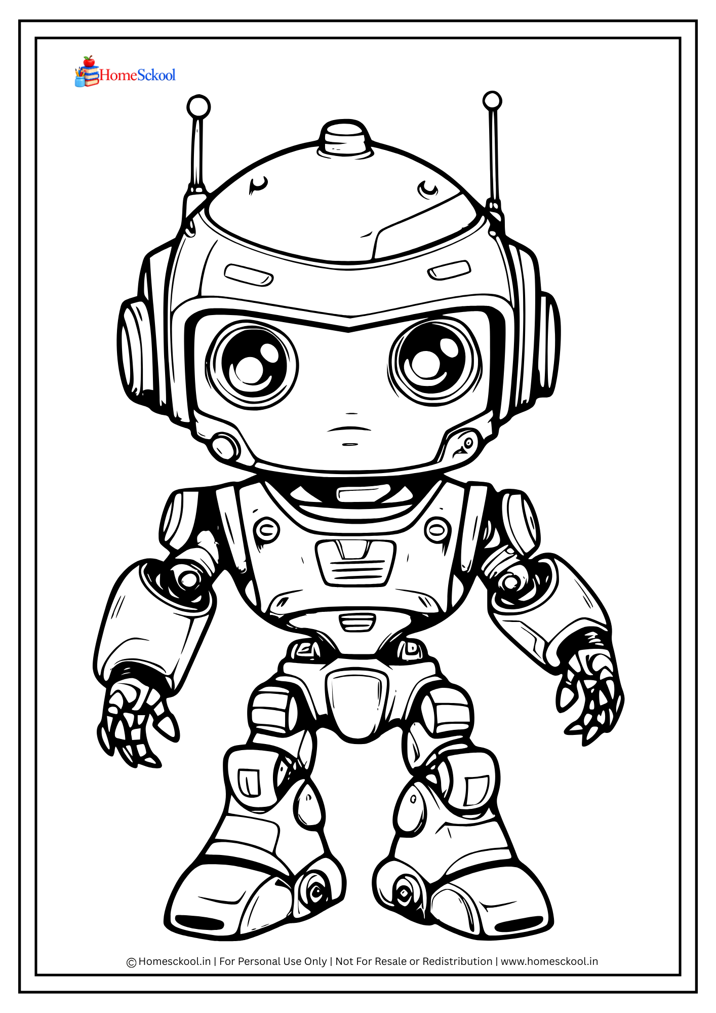 Robotic Coloring Book for Kids (Printable PDF) - Image 4