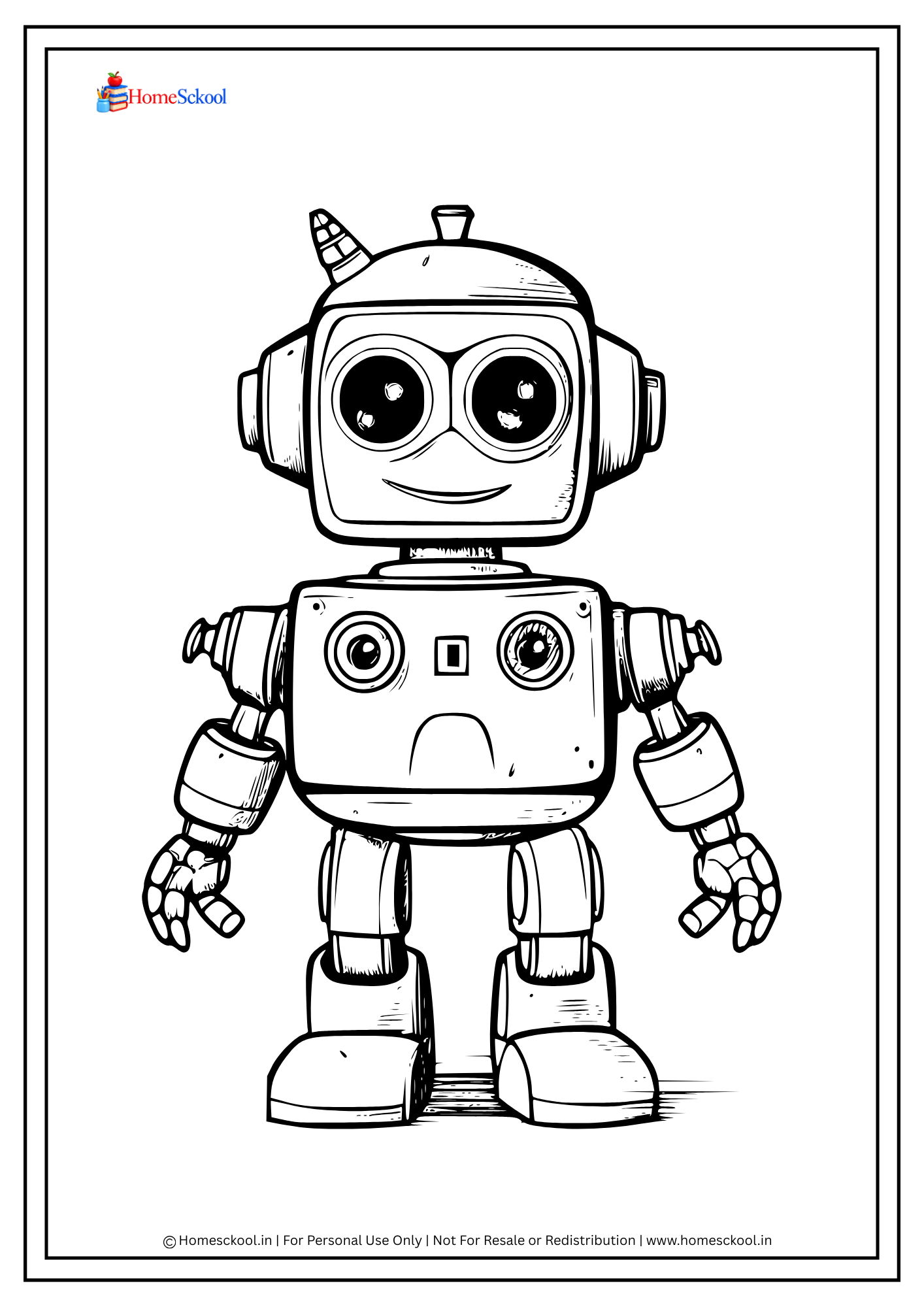Robotic Coloring Book for Kids (Printable PDF) - Image 2