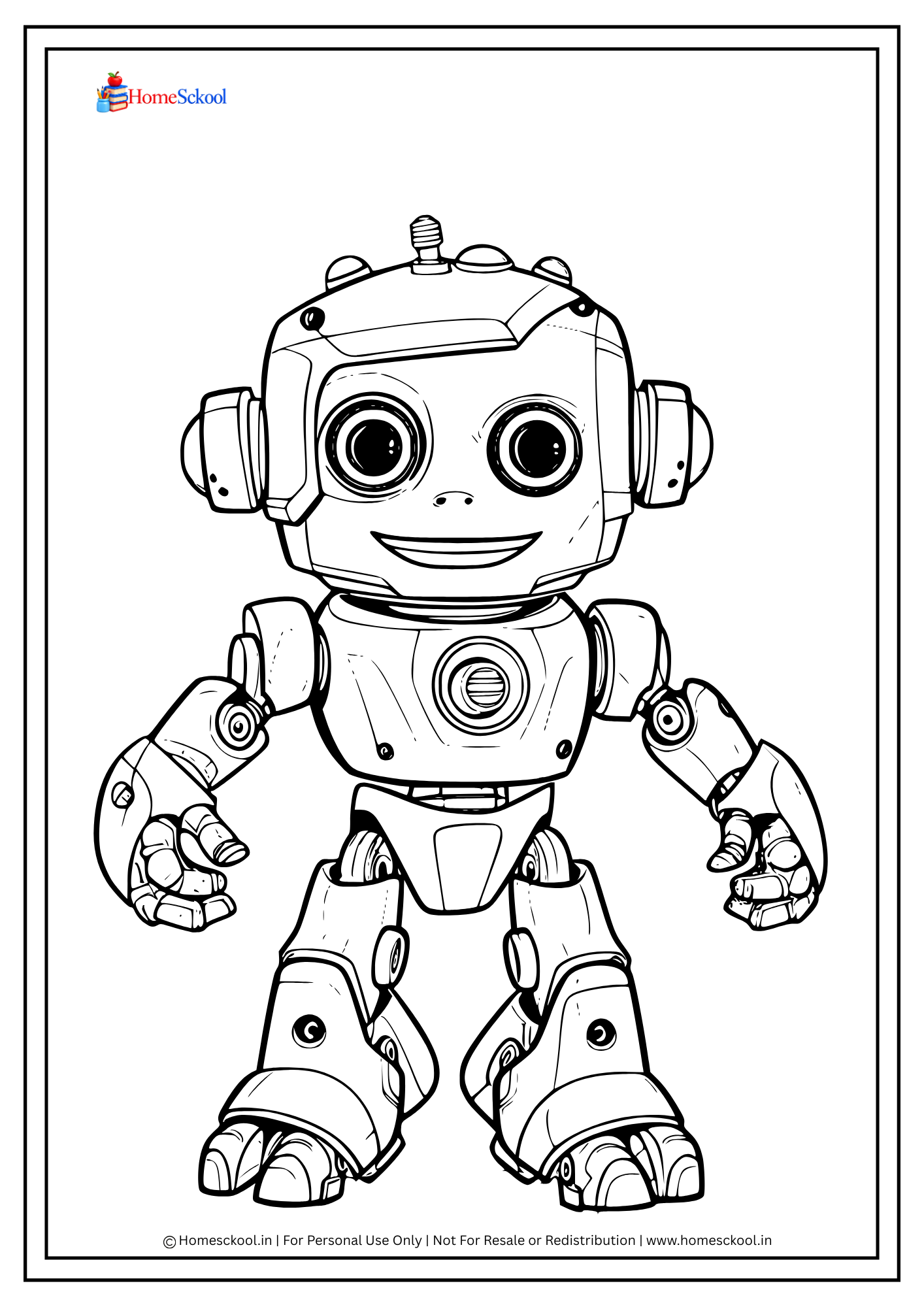 Robotic Coloring Book for Kids (Printable PDF) - Image 5