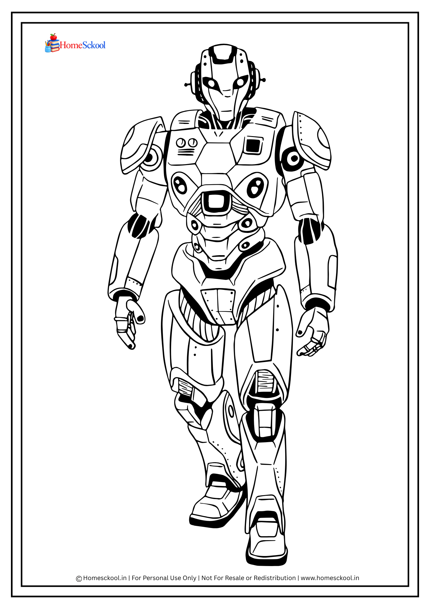Robotic Coloring Book for Kids (Printable PDF) - Image 3