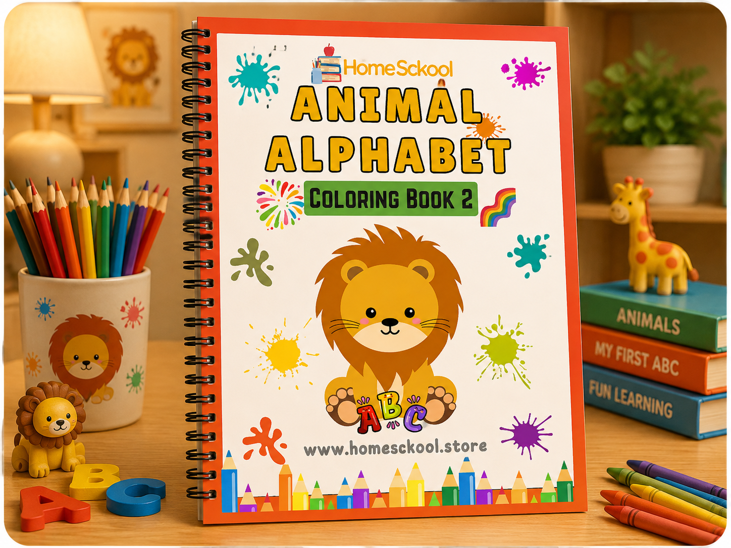 Animal Alphabet Coloring Book – Volume 2 (Printable PDF)