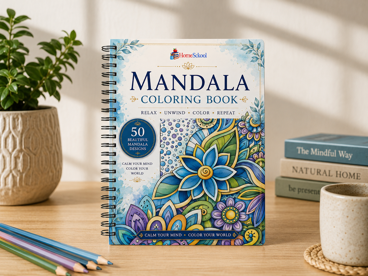 Mandala Coloring Workbook (Printable PDF)