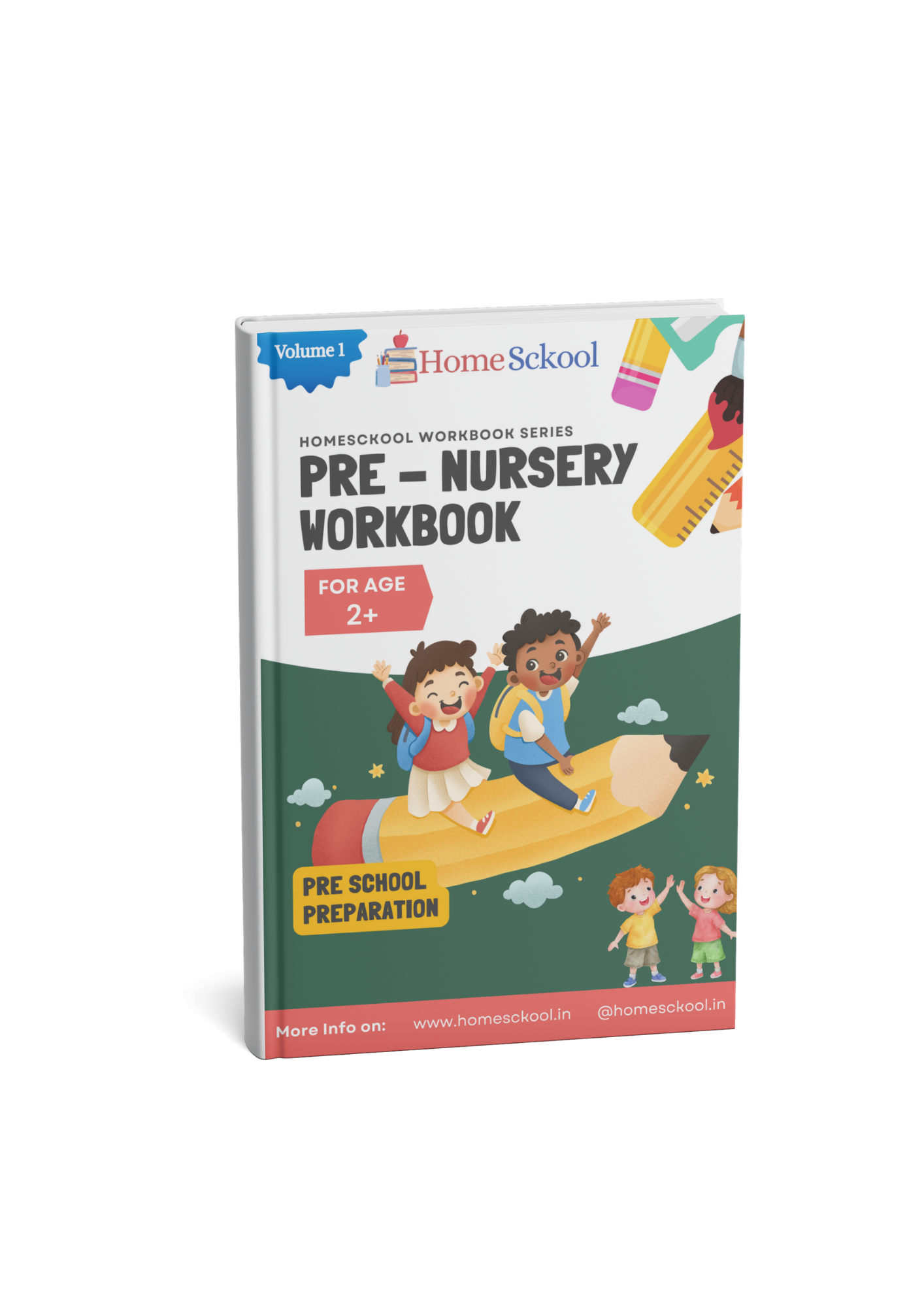 Pre-Nursery Learning Workbook (Age 2+) Volume 1 | Tracing, Matching & Brain Activities High Quality PDF Workbook Unlimited Downloads