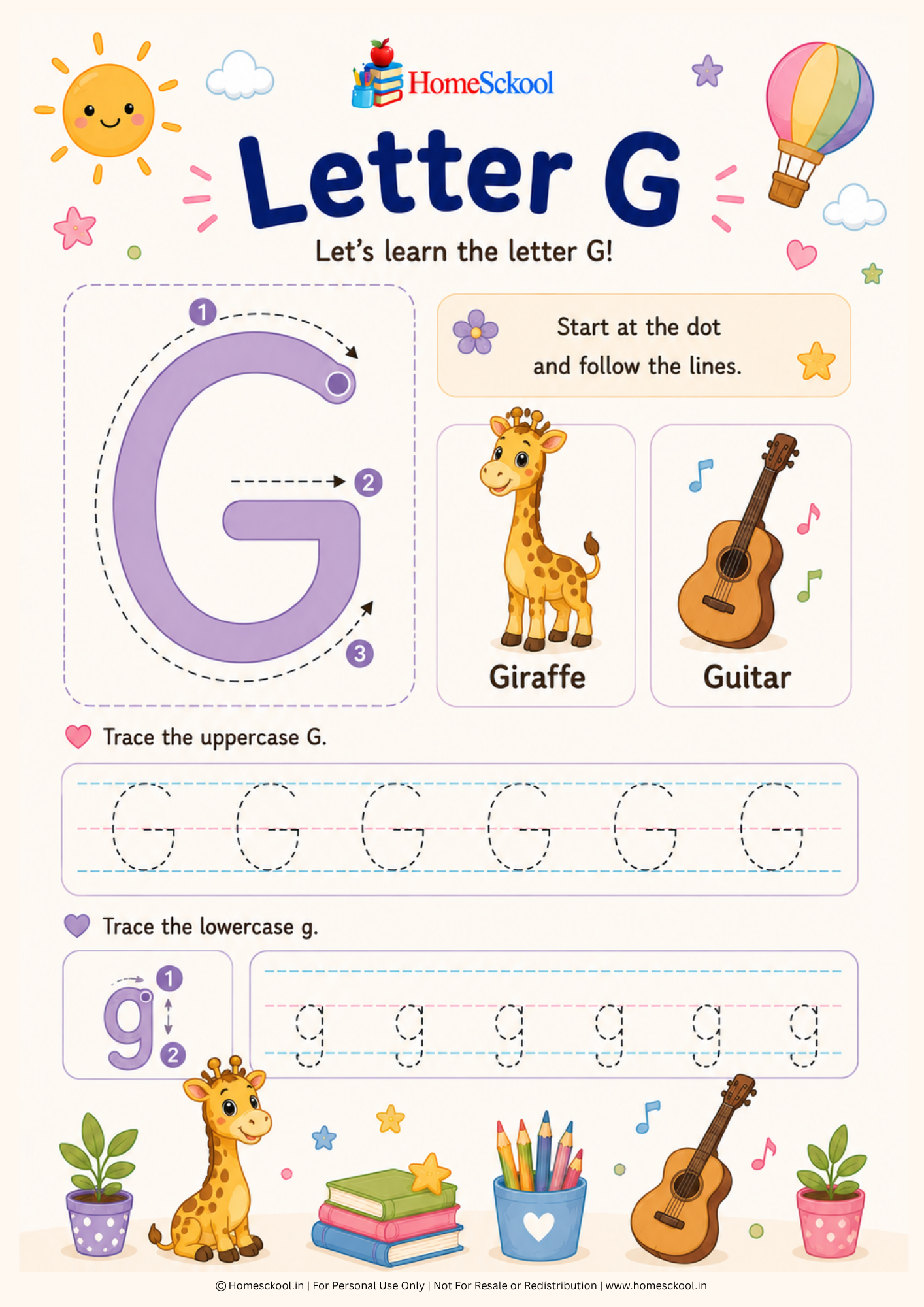 Letter & Number Tracing – Preschool Alphabet & Numbers Workbook (Printable PDF) - Image 3