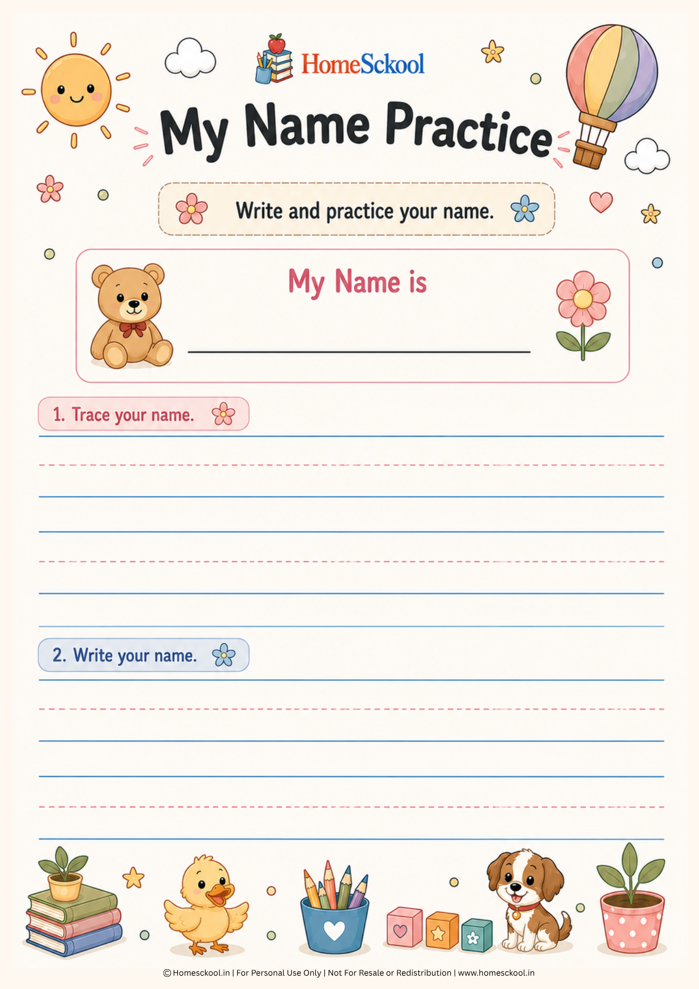 Letter & Number Tracing – Preschool Alphabet & Numbers Workbook (Printable PDF) - Image 6