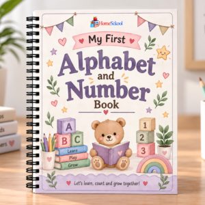Preschool First Alphabet and Number Book